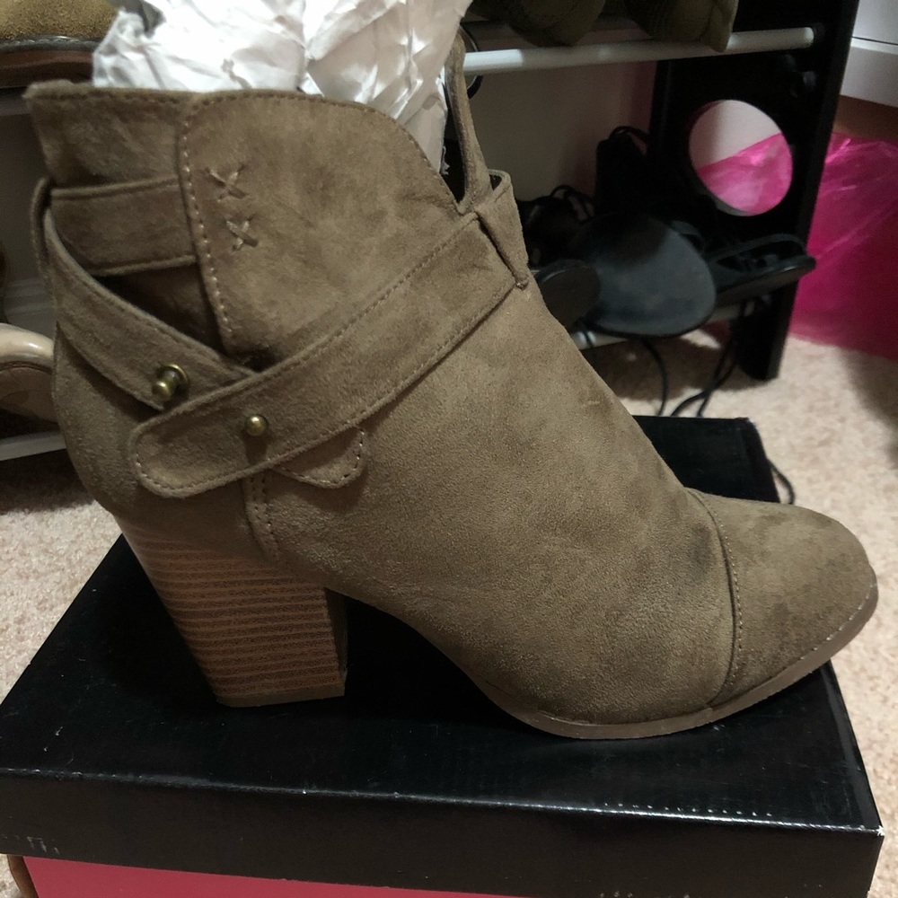 Brown booties
